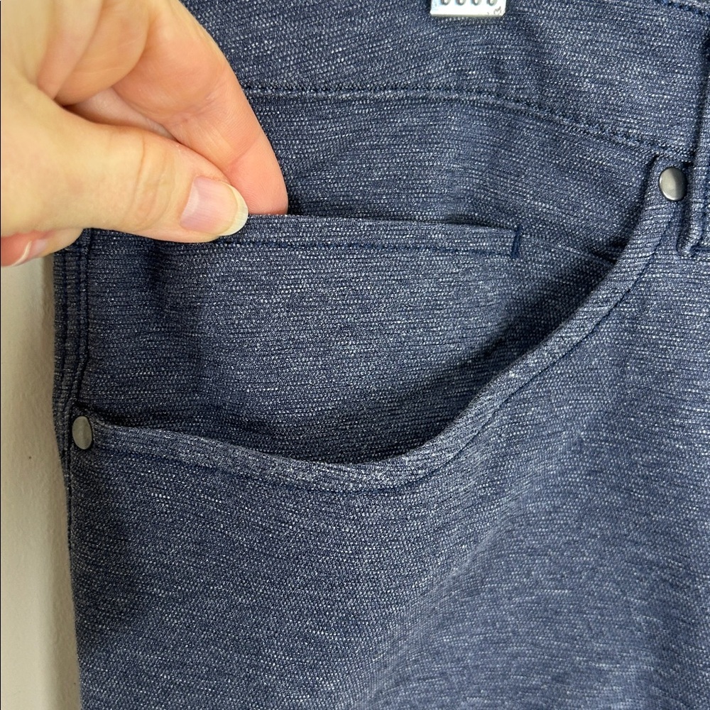Lululemon ABC Pant Classic *Tech Canvas 34" Heathered Deep Navy Size 31 - Picture 8 of 16